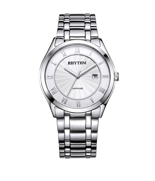 Hình ảnh Đồng Hồ Nam Rhythm P1207S01-MSS-T Dây Inox Mặt Tròn Pin Quartz SHOPDONGHO.com