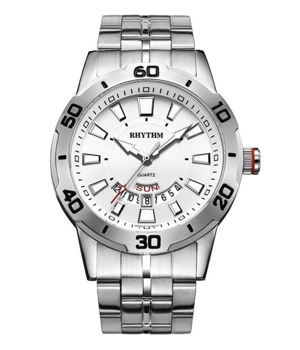 Hình ảnh Đồng Hồ Nam Rhythm G1306S01-MS-T Dây Inox Mặt Tròn Pin Quartz SHOPDONGHO.com