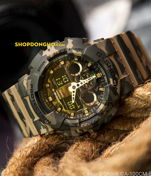 Casio G-SHOCK GA-100CM-5ADR Nam Quartz 4