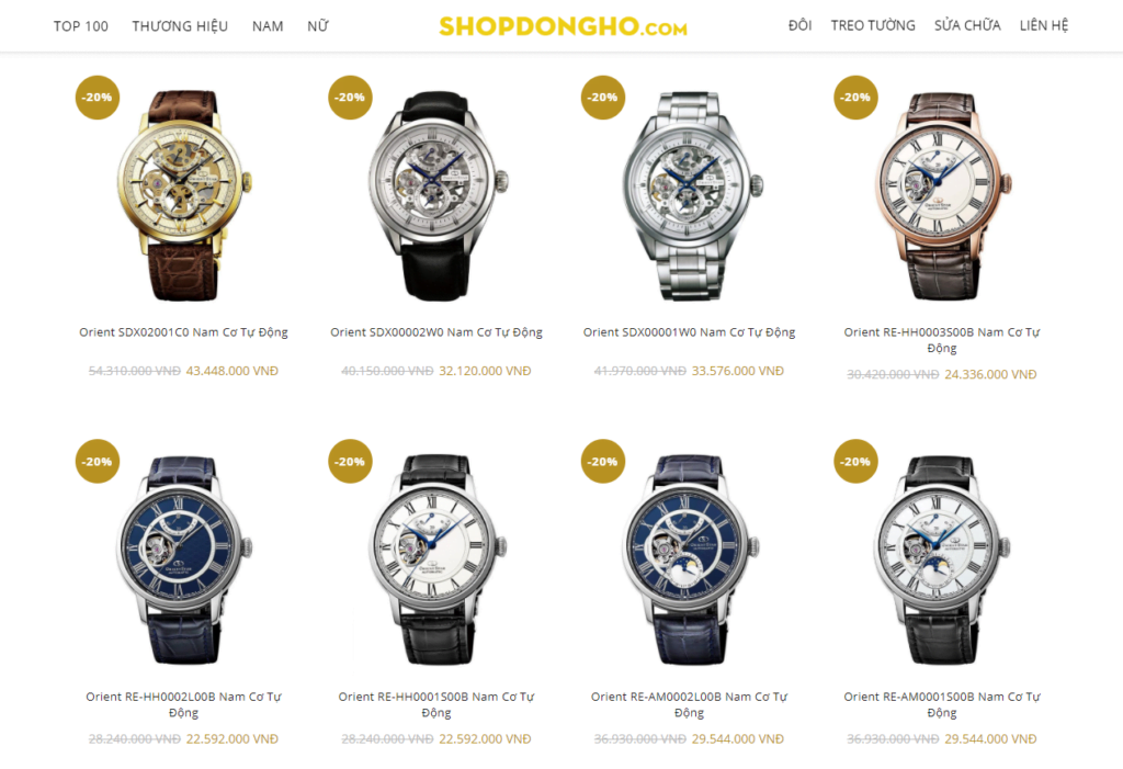 Shop Đồng Hồ Nam Nữ Chính Hãng