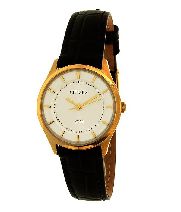 Hình ảnh Đồng Hồ Nữ Citizen ER0203-00A Dây Da Mặt Tròn Pin Quartz SHOPDONGHO.com