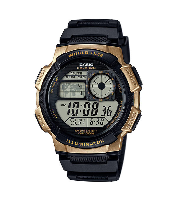 Hình ảnh Đồng Hồ Nam Casio AE-1000W-1A3VDF Dây Cao Su Mặt Tròn Pin Quartz SHOPDONGHO.com