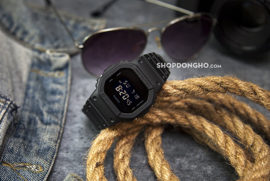 Đồng Hồ Casio G-Shock DW-5600BB-1DR Nam Quartz