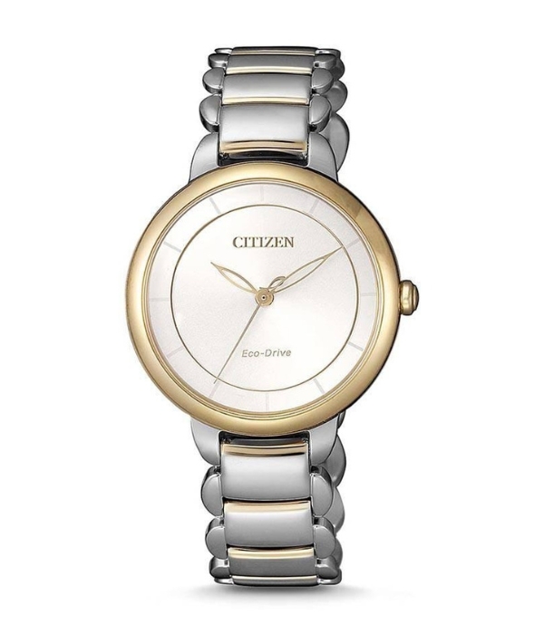 Hình Ảnh Đồng hồ Nữ Citizen EM0674-81A Dây Inox (Thép Không Gỉ) - Eco-Drive (Năng lượng ánh sáng) Chính Hãng