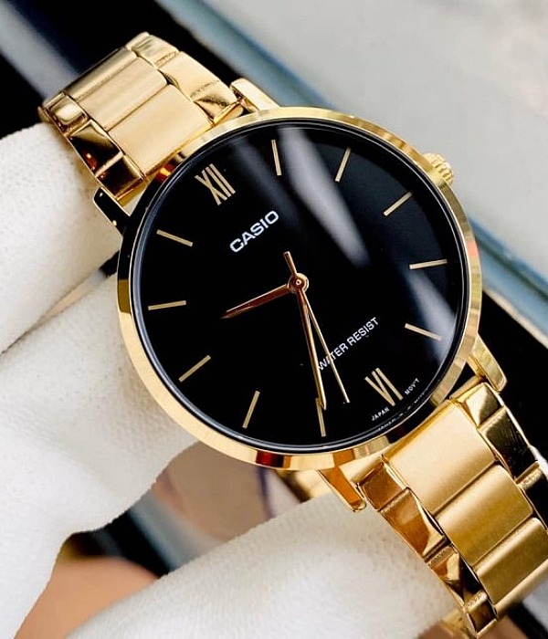 Hình ảnh đồng hồ Nam Casio MTP-VT01G-5BUDF Pin (Quartz) - Tròn - Dây Inox (Thép Không Gỉ) chính hãng