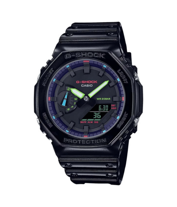 Đồng Hồ Casio GA-2100RGB-1ADR Nam Pin (Quartz) Dây Nhựa Resin Đẹp Tại SHOPDONGHO.COM