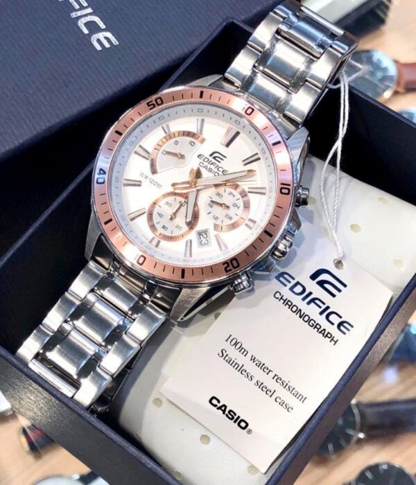 Hình ảnh đồng hồ Nam Casio EFR-552D-7AVUDF Pin (Quartz) - Tròn - Dây Inox (Thép Không Gỉ) chính hãng