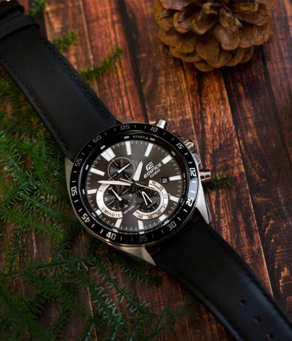Hình ảnh đồng hồ Nam Casio EFV-620L-1AVUDF Pin (Quartz) - Tròn - Dây Da chính hãng