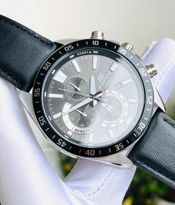 Hình ảnh đồng hồ Nam Casio EFV-620L-1AVUDF Pin (Quartz) - Tròn - Dây Da chính hãng
