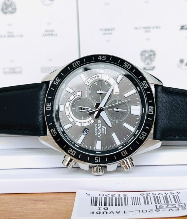 Hình ảnh đồng hồ Nam Casio EFV-620L-1AVUDF Pin (Quartz) - Tròn - Dây Da chính hãng