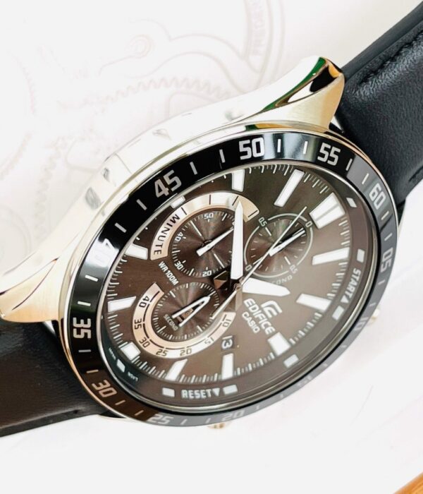 Hình ảnh đồng hồ Nam Casio EFV-620L-1AVUDF Pin (Quartz) - Tròn - Dây Da chính hãng
