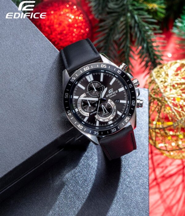 Hình ảnh đồng hồ Nam Casio EFV-620L-1AVUDF Pin (Quartz) - Tròn - Dây Da chính hãng