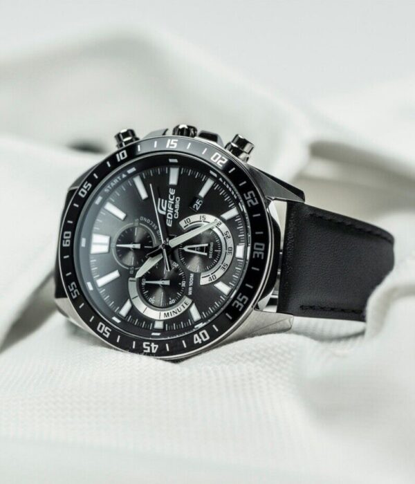 Hình ảnh đồng hồ Nam Casio EFV-620L-1AVUDF Pin (Quartz) - Tròn - Dây Da chính hãng