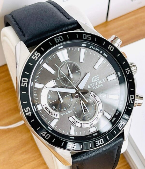 Hình ảnh đồng hồ Nam Casio EFV-620L-1AVUDF Pin (Quartz) - Tròn - Dây Da chính hãng