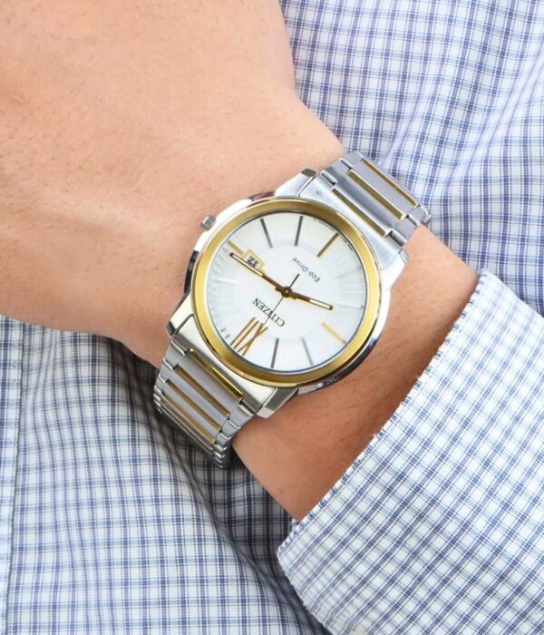 Hình ảnh đồng hồ Nam Citizen AW1214-57A Eco-Drive (Năng lượng ánh sáng) - Tròn - Dây Inox (Thép Không Gỉ) chính hãng