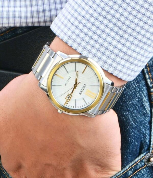 Hình ảnh đồng hồ Nam Citizen AW1214-57A Eco-Drive (Năng lượng ánh sáng) - Tròn - Dây Inox (Thép Không Gỉ) chính hãng