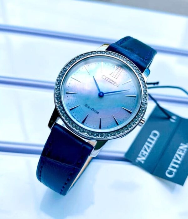 Hình ảnh đồng hồ Nữ Citizen EX1480-15D Eco-Drive (Năng lượng ánh sáng) - Tròn - Dây Da chính hãng