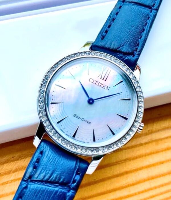 Hình ảnh đồng hồ Nữ Citizen EX1480-15D Eco-Drive (Năng lượng ánh sáng) - Tròn - Dây Da chính hãng