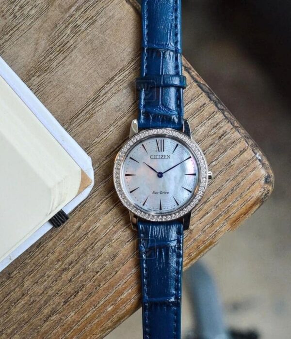 Hình ảnh đồng hồ Nữ Citizen EX1480-15D Eco-Drive (Năng lượng ánh sáng) - Tròn - Dây Da chính hãng