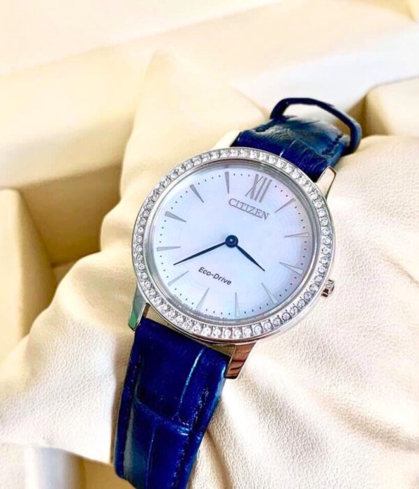 Hình ảnh đồng hồ Nữ Citizen EX1480-15D Eco-Drive (Năng lượng ánh sáng) - Tròn - Dây Da chính hãng