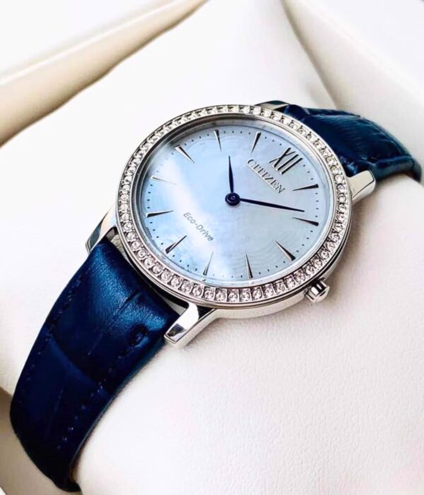 Hình ảnh đồng hồ Nữ Citizen EX1480-15D Eco-Drive (Năng lượng ánh sáng) - Tròn - Dây Da chính hãng