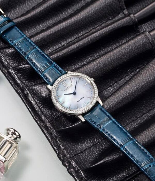 Hình ảnh đồng hồ Nữ Citizen EX1480-15D Eco-Drive (Năng lượng ánh sáng) - Tròn - Dây Da chính hãng
