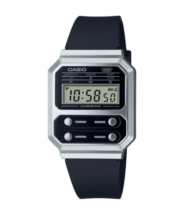 Đồng Hồ Casio A100WEF-1ADF Unisex Quartz Dây Cao Su Đẹp Tại SHOPDONGHO.COM