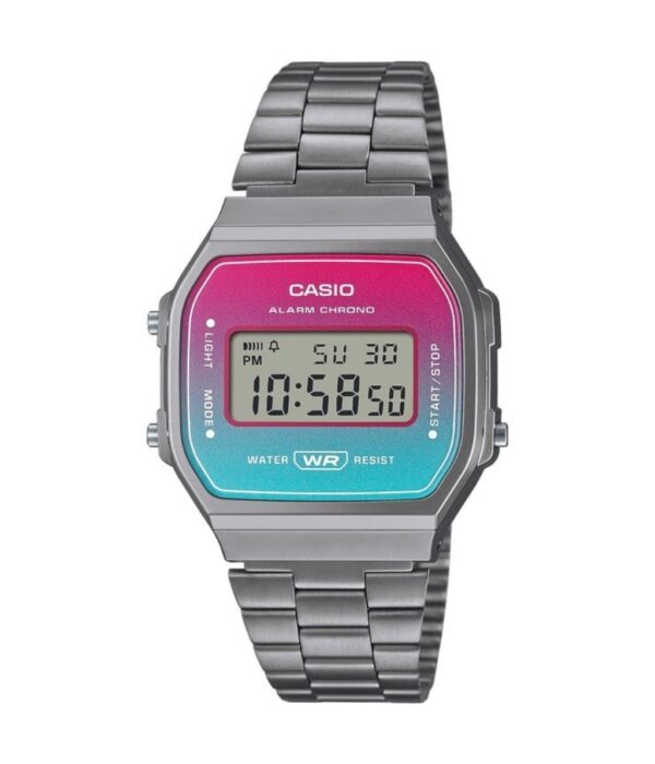 Đồng Hồ Casio A168WERB-2ADF Unisex Quartz Dây Inox Đẹp Tại SHOPDONGHO.COM