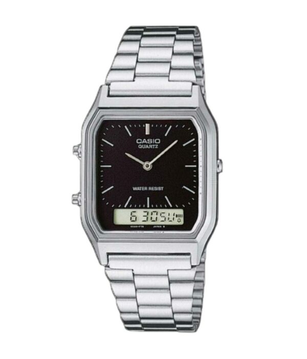 Đồng Hồ Casio AQ-230A-1DHDF Unisex Quartz Dây Inox Đẹp Tại SHOPDONGHO.COM