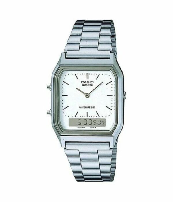 Hình Ảnh Đồng Hồ Casio AQ-230A-7AMQYDF Nam Pin (Quartz) Dây Kim Loại Đẹp Tại SHOPDONGHO.COM