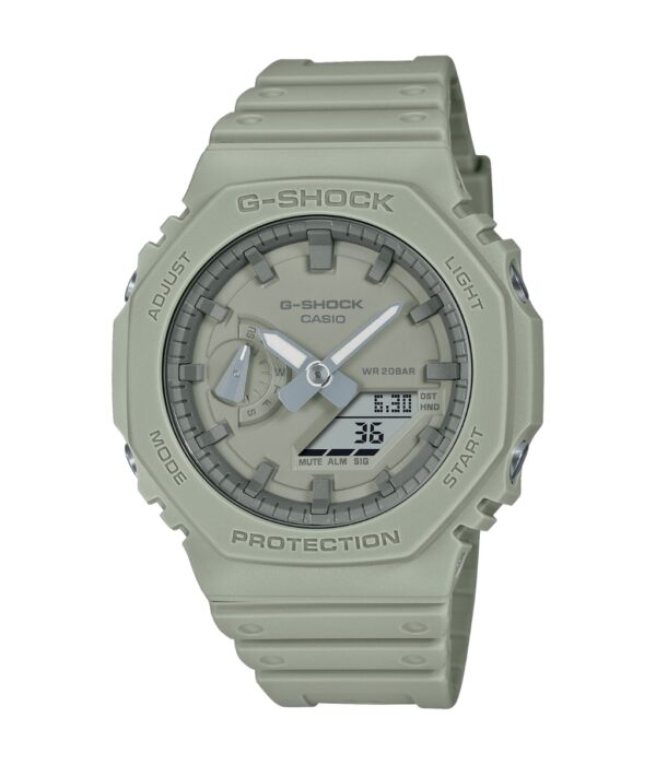 Đồng Hồ Casio G-Shock GA-2100NC-3ADR Nam Dây Cao Su Mặt Bát Giác Đẹp Tại SHOPDONGHO.COM