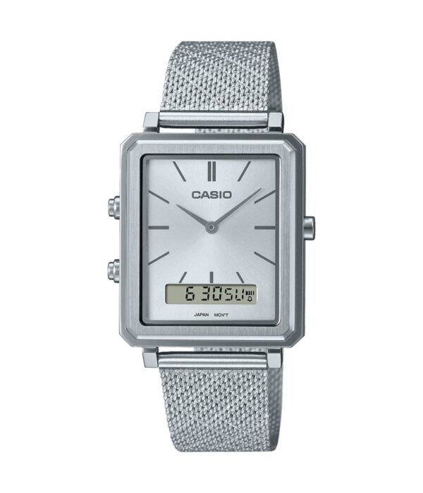 Đồng Hồ Casio MTP-B205M-7EDF Nam Solar Dây Lưới Đẹp Tại SHOPDONGHO.COM