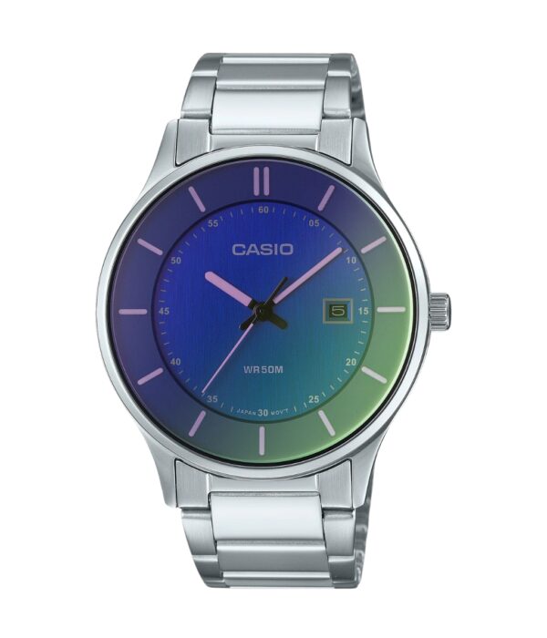 Đồng Hồ Casio MTP-E605D-2EVDF Nam Quartz Dây Inox Đẹp Tại SHOPDONGHO.COM