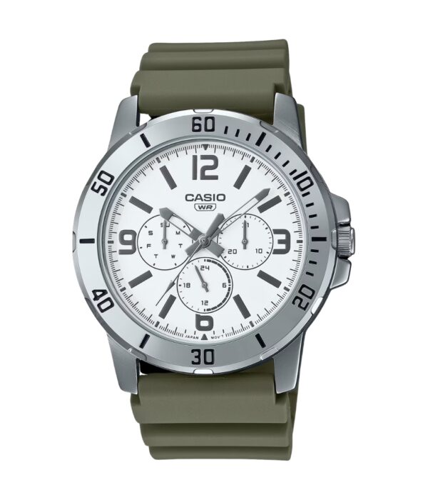 Đồng Hồ Casio MTP-VD300-3BUDF Nam Quartz Dây Cao Su Đẹp Tại SHOPDONGHO.COM