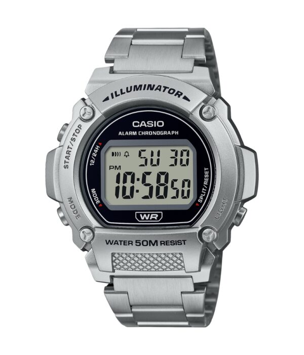 Đồng Hồ Casio W-219HD-1AVDF Nam Quartz Dây Inox Đẹp Tại SHOPDONGHO.COM