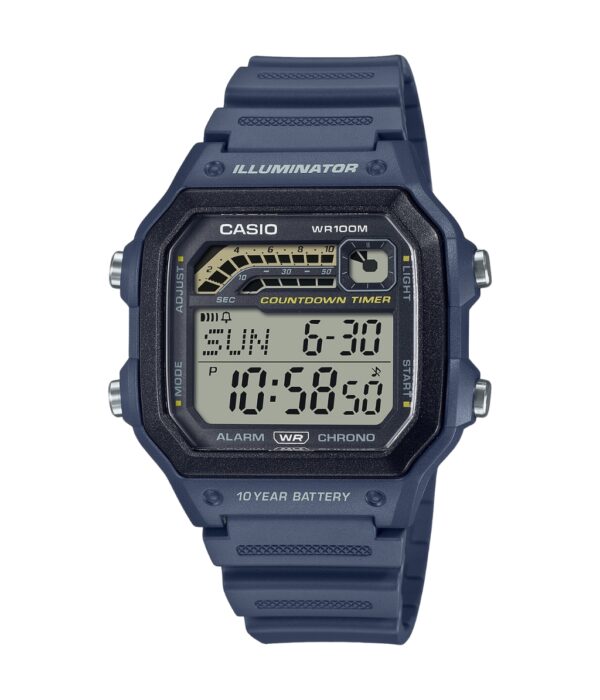 Đồng Hồ Casio WS-1600H-2AVDF Nam Quartz Dây Cao Su Đẹp Tại SHOPDONGHO.COM