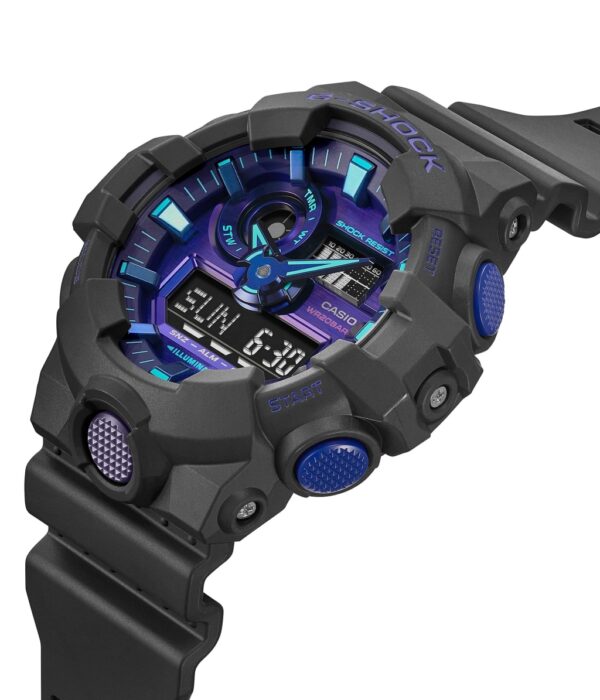 Hình ảnh đồng hồ Nam Casio GA-700VB-1ADR Pin (Quartz) - Tròn - Dây Cao Su (Nhựa) chính hãng