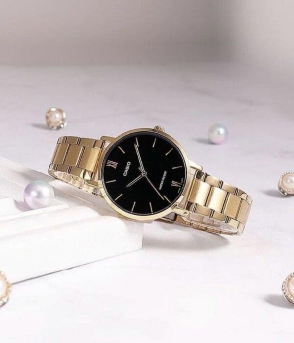 Hình ảnh đồng hồ Nữ Casio LTP-VT01G-1BUDF Pin (Quartz) - Tròn - Dây Inox (Thép Không Gỉ) chính hãng