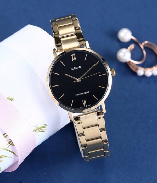 Hình ảnh đồng hồ Nữ Casio LTP-VT01G-1BUDF Pin (Quartz) - Tròn - Dây Inox (Thép Không Gỉ) chính hãng