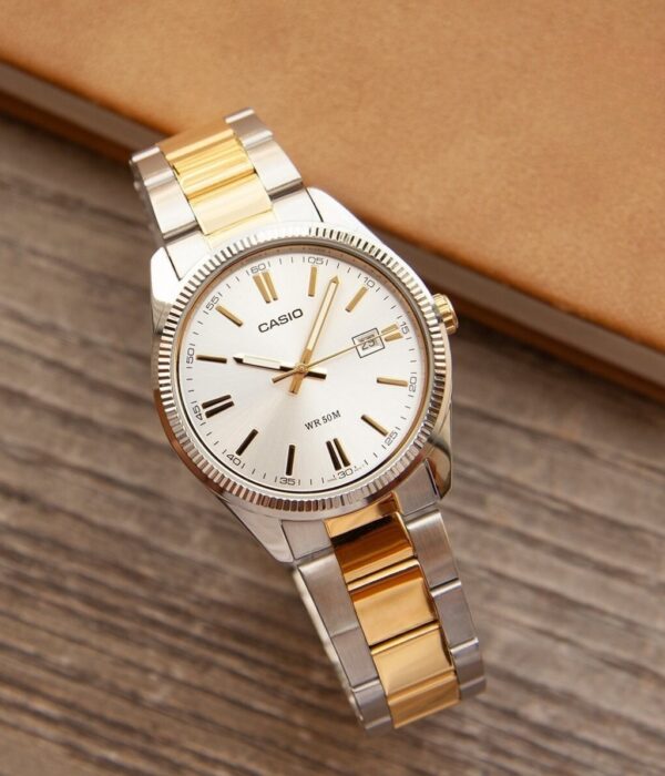 Hình ảnh đồng hồ Nam Casio MTP-1302SG-7AVDF Pin (Quartz) - Tròn - Dây Inox (Thép Không Gỉ) chính hãng