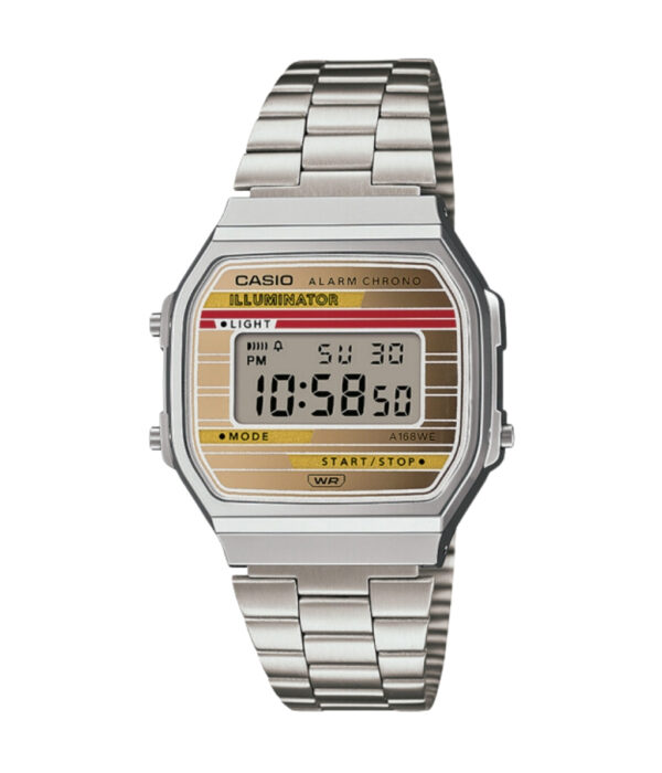 Đồng Hồ Casio A168WEHA-9ADF Unisex Dây Inox Đẹp Tại SHOPDONGHO.COM