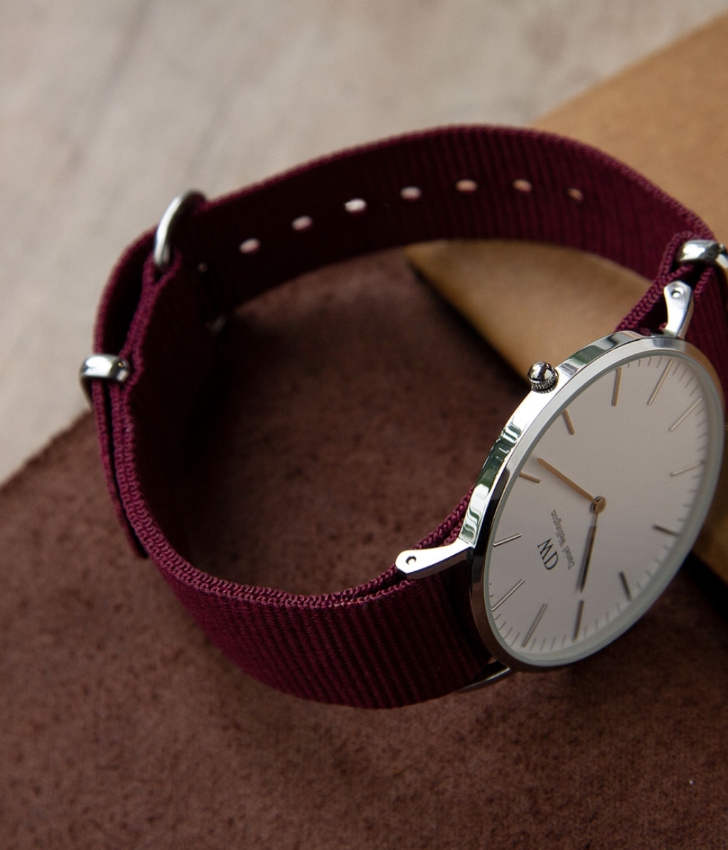 Hình ảnh đồng hồ Nam Daniel Wellington DW00100268 Pin (Quartz) - Tròn - Dây Vải (Nato) chính hãng