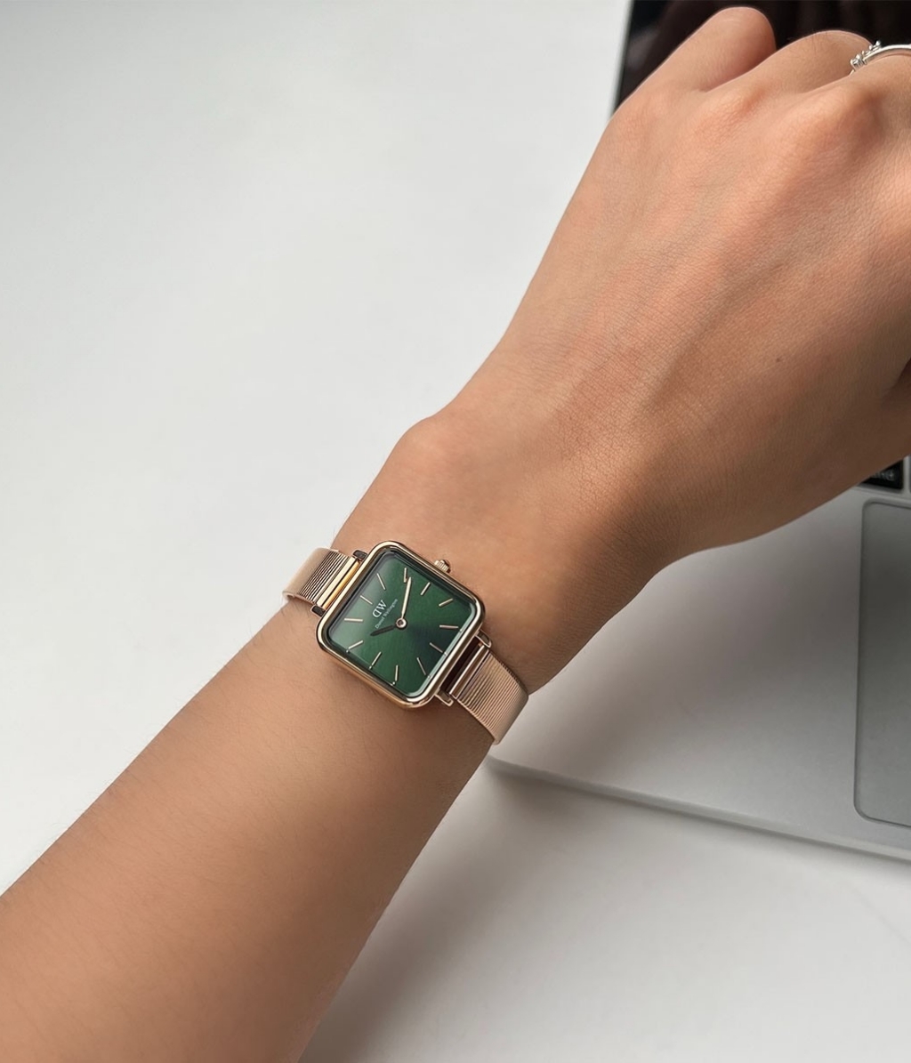 Hình ảnh đồng hồ Nữ Daniel Wellington DW00100519 Pin (Quartz) - Vuông - Dây lưới chính hãng