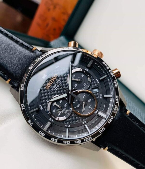 Hình ảnh đồng hồ Nam Seiko SSB361P1 Pin (Quartz) - Tròn - Dây Da chính hãng