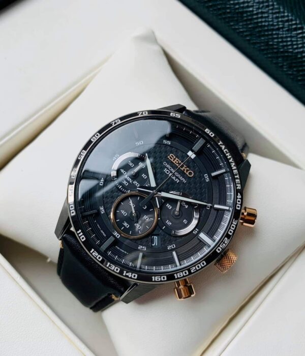 Hình ảnh đồng hồ Nam Seiko SSB361P1 Pin (Quartz) - Tròn - Dây Da chính hãng