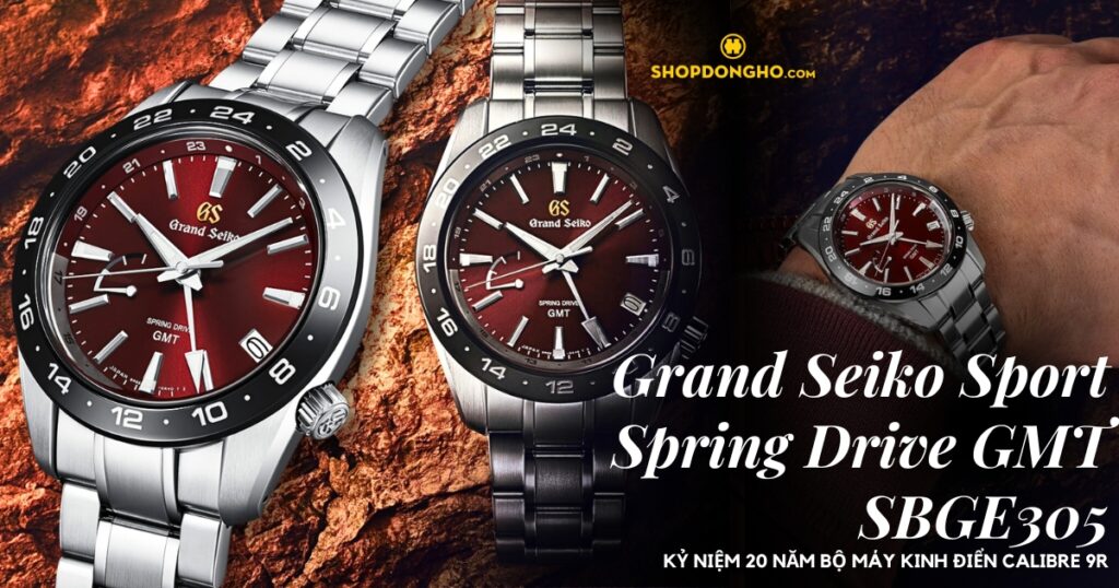 Ra mắt mẫu Grand Seiko Sport Spring Drive GMT SBGE305 kỷ niệm 20 năm Caliber 9R