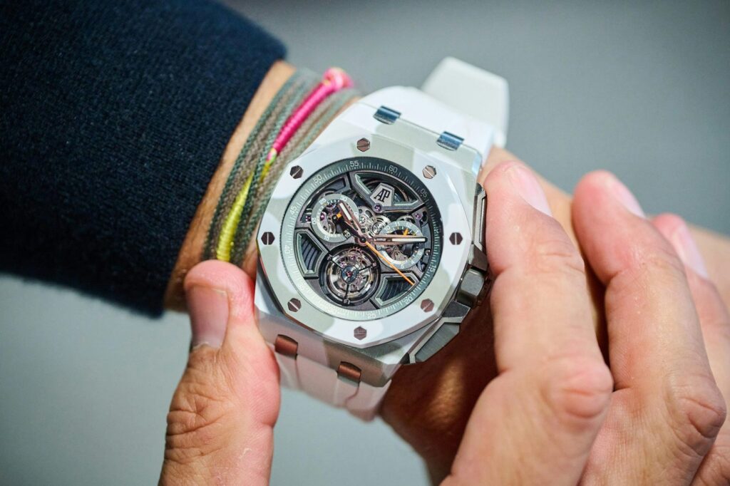 Audemars Piguet's Prototype Camouflage Ceramic Royal Oak Offshore Chronograph.