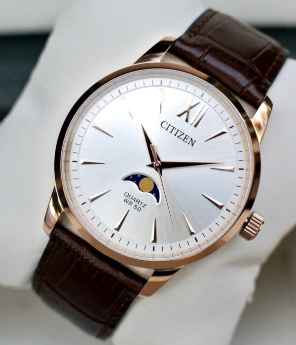 Hình ảnh đồng hồ Nam Citizen AK5003-05A Pin (Quartz) - Tròn - Dây Da chính hãng