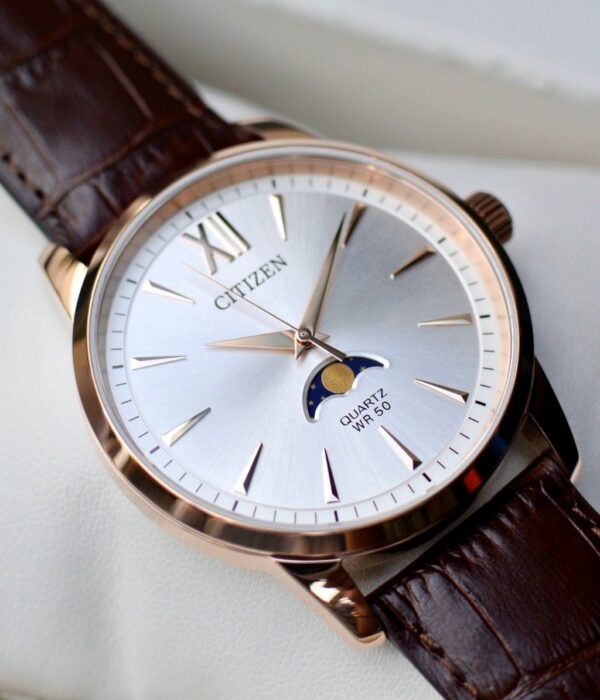 Hình ảnh đồng hồ Nam Citizen AK5003-05A Pin (Quartz) - Tròn - Dây Da chính hãng