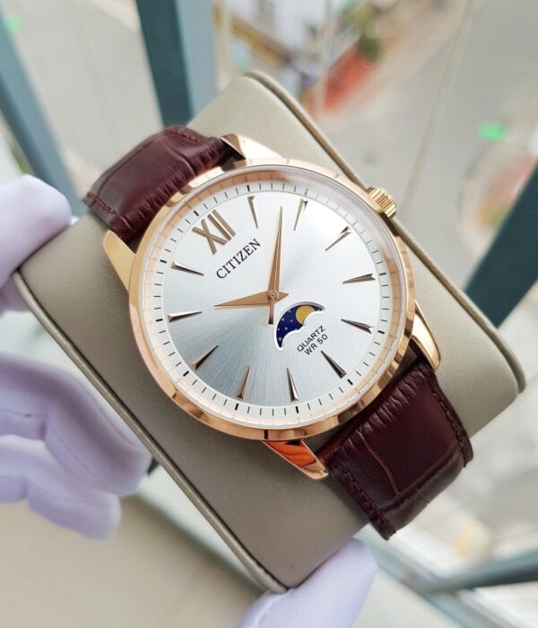 Hình ảnh đồng hồ Nam Citizen AK5003-05A Pin (Quartz) - Tròn - Dây Da chính hãng